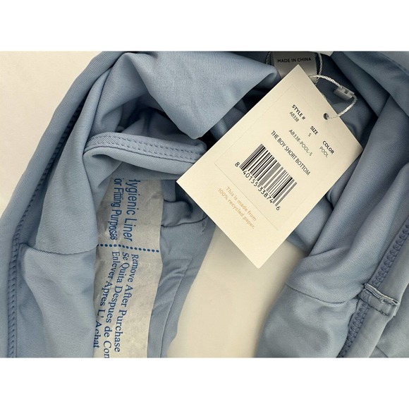 NWT Andie Womens The Boy Short Swimsuit Bottom Size Small Lined Pool Blue - Picture 7 of 7